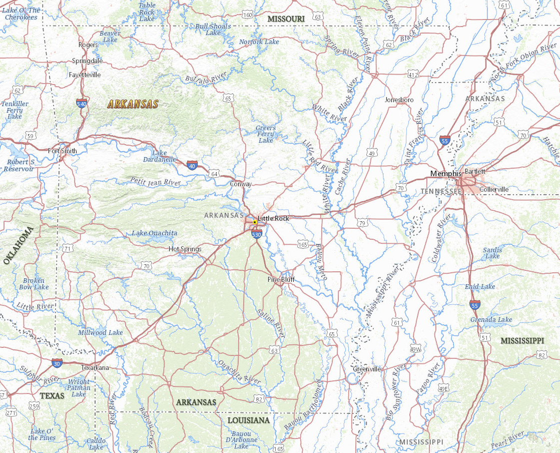 Map Arkansas