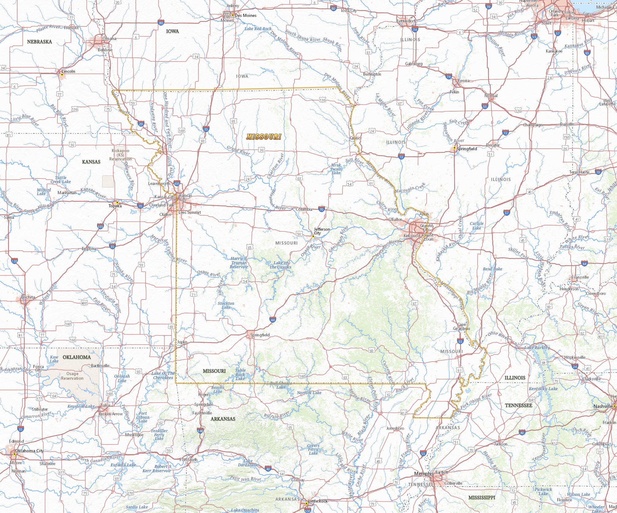 Missouri map