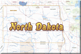 North Dakota map