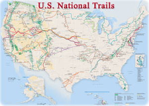 US Trails map