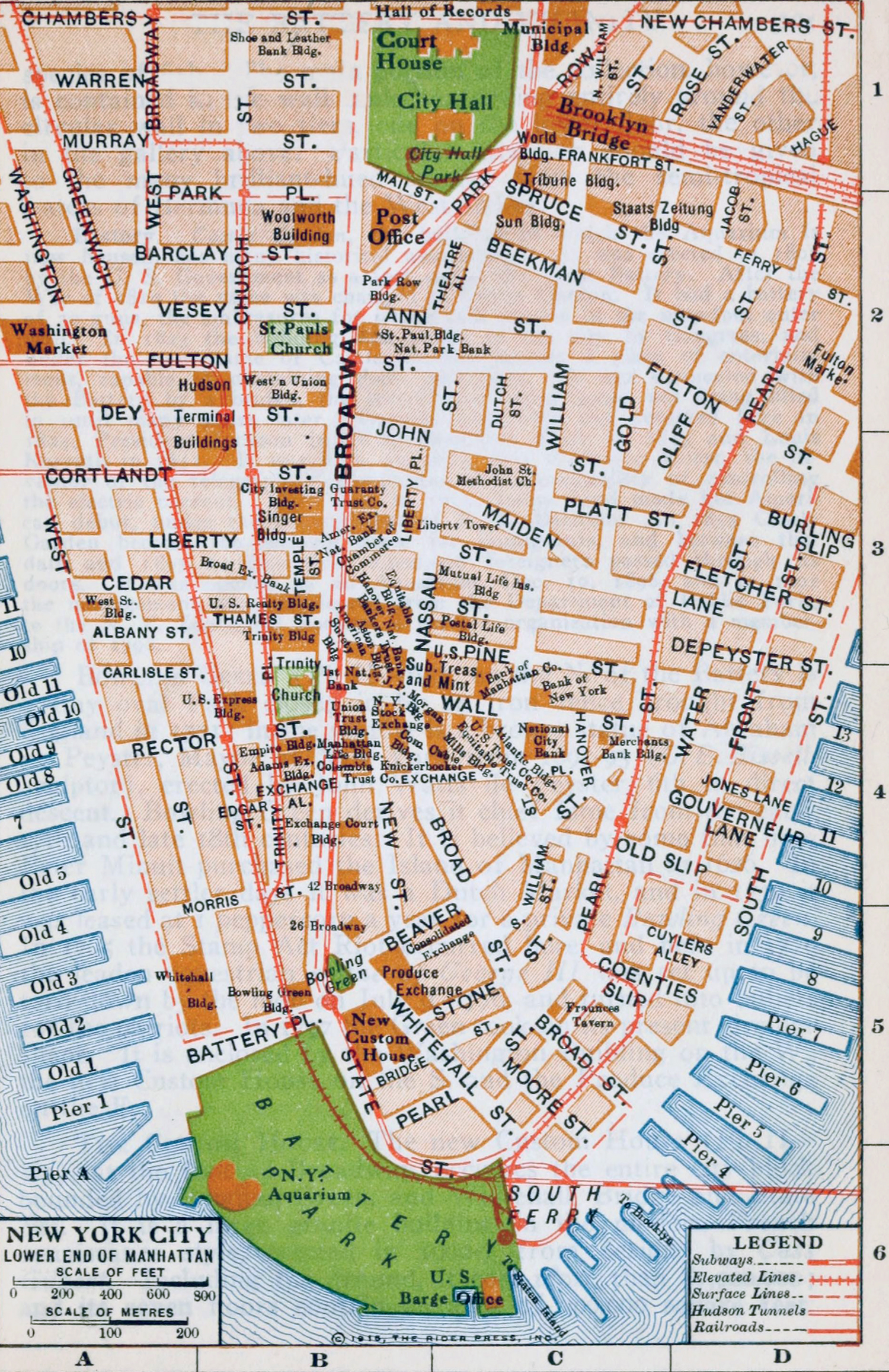 Map Lower Manhattan