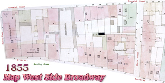 Map of West Side Broadway