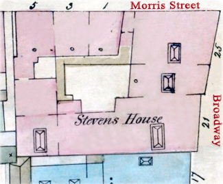 Stevens House map