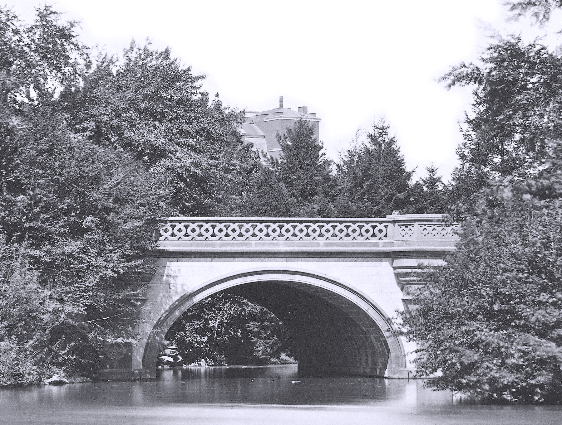Balcony Bridge, Central Park Lake - 1880