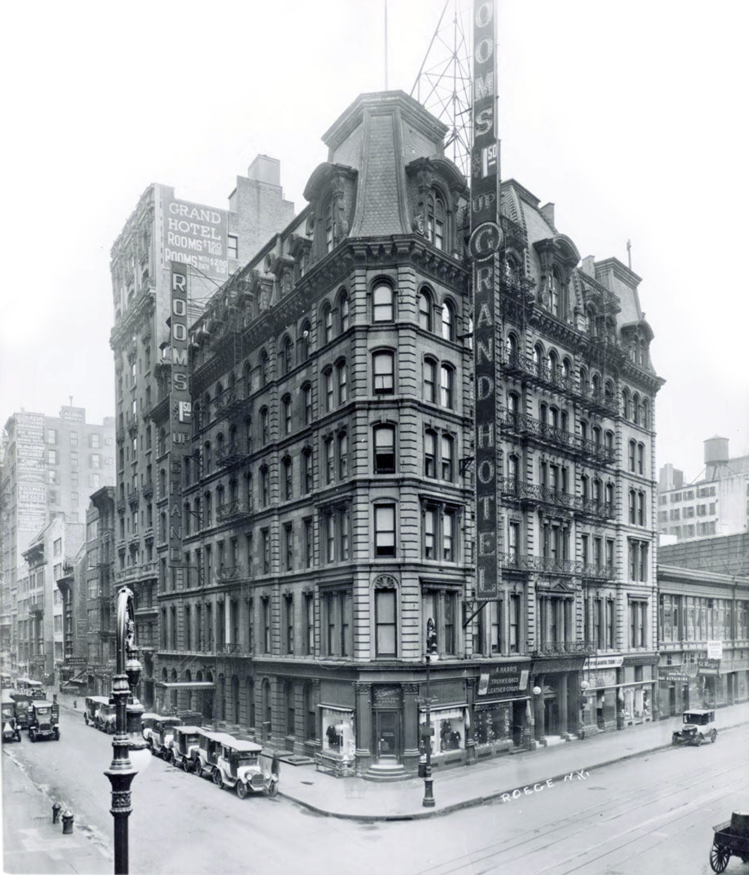 Grand Hotel on Broadway, New York 1920