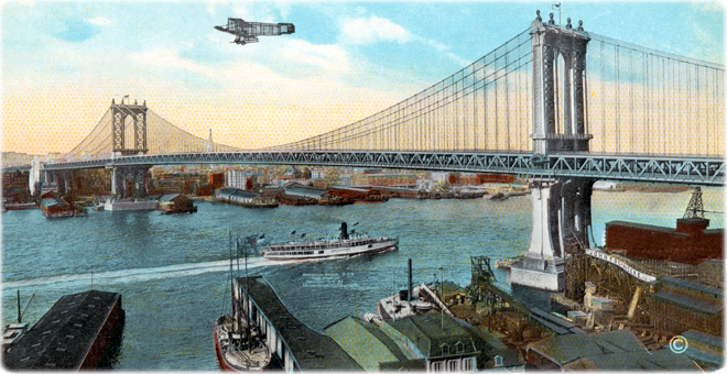 Manhattan Bridge Vintage Images