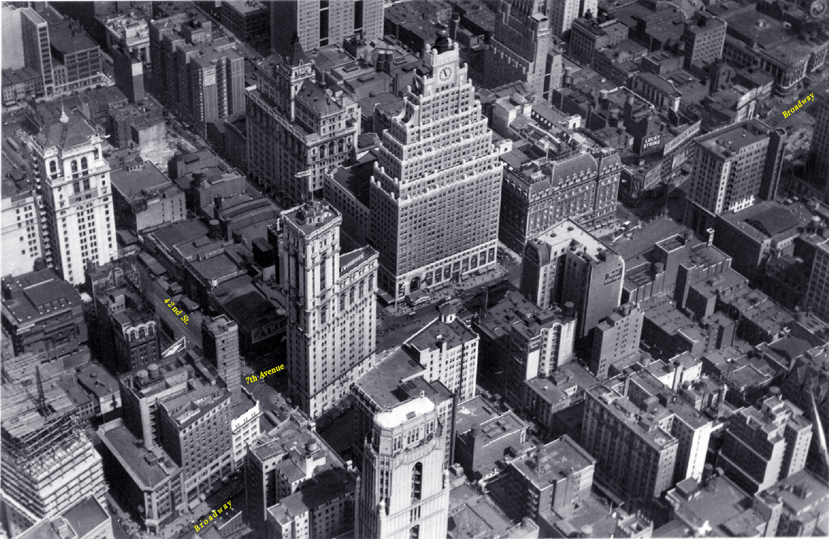 Aerial View Times Square