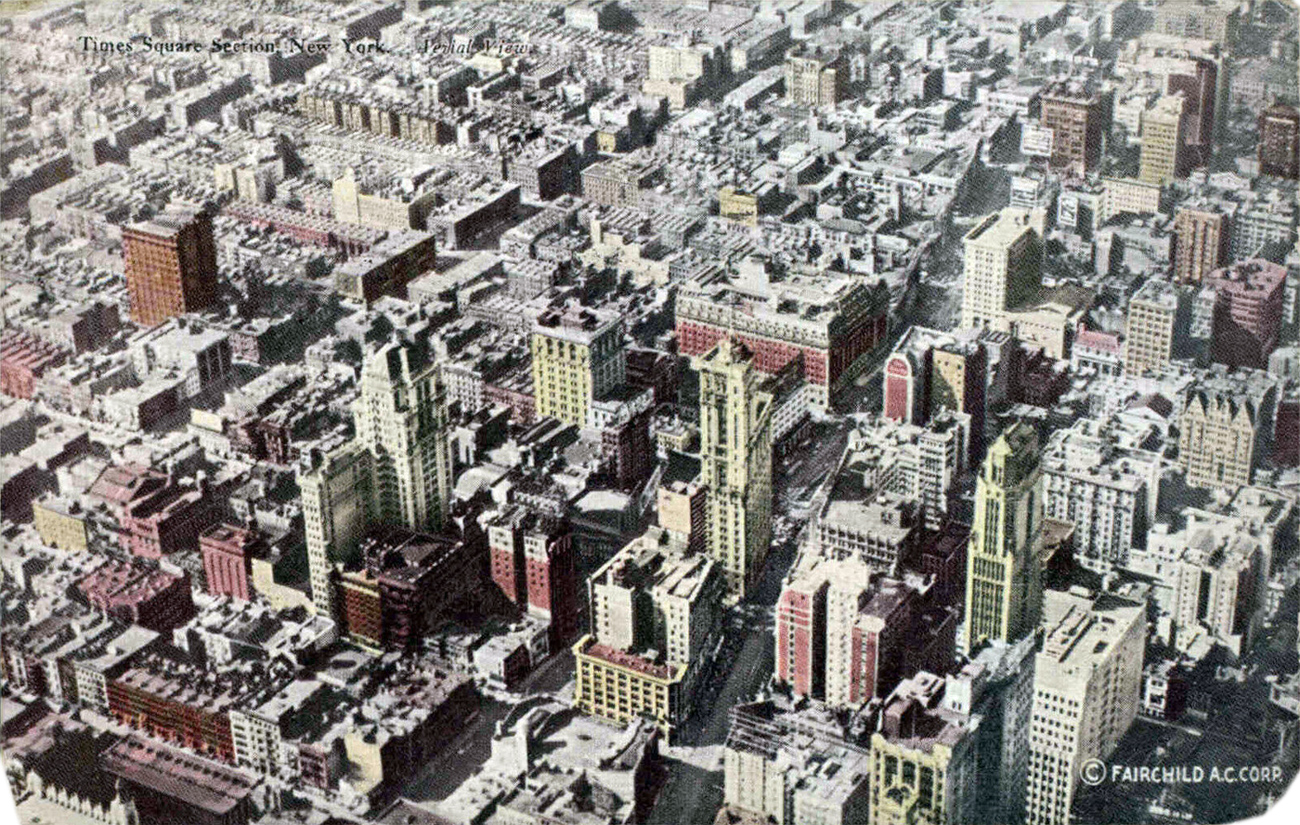 Times Square aerial photo