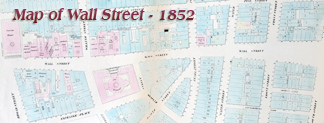 Map Wall Street 1852