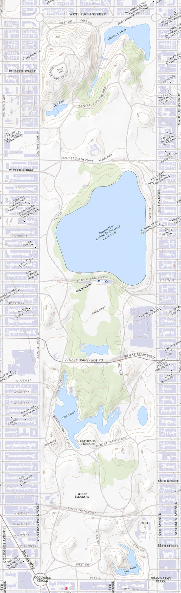 Central Park map