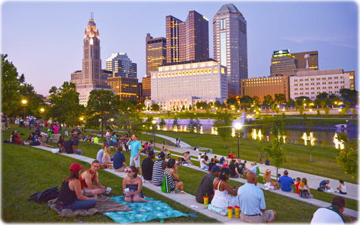 Columbus riverfront